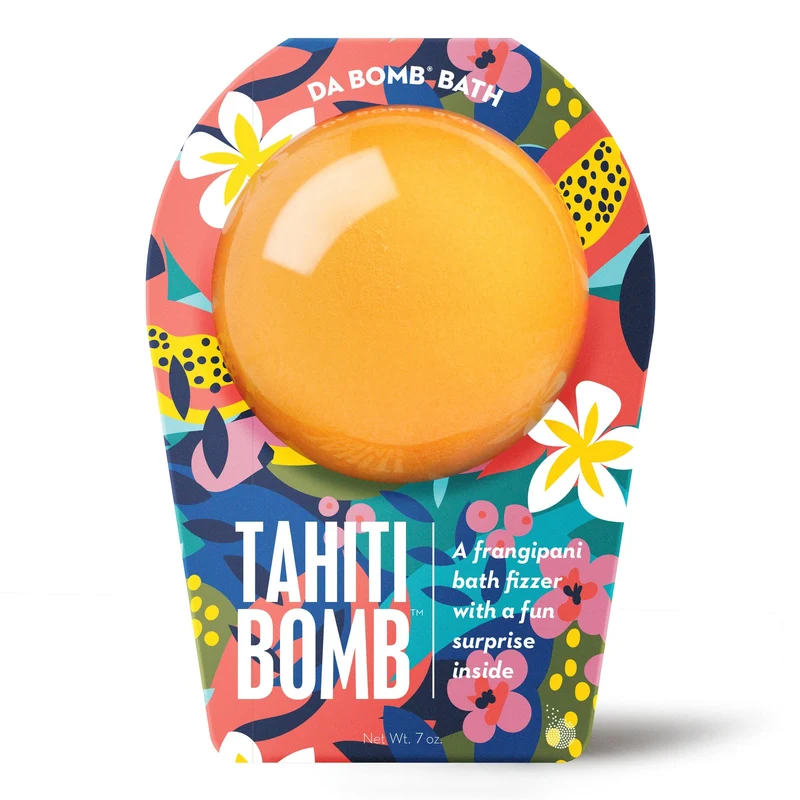 Tahiti Bomb™ Frangipani Scented Bath Fizzer with Mystery Surprise Inside