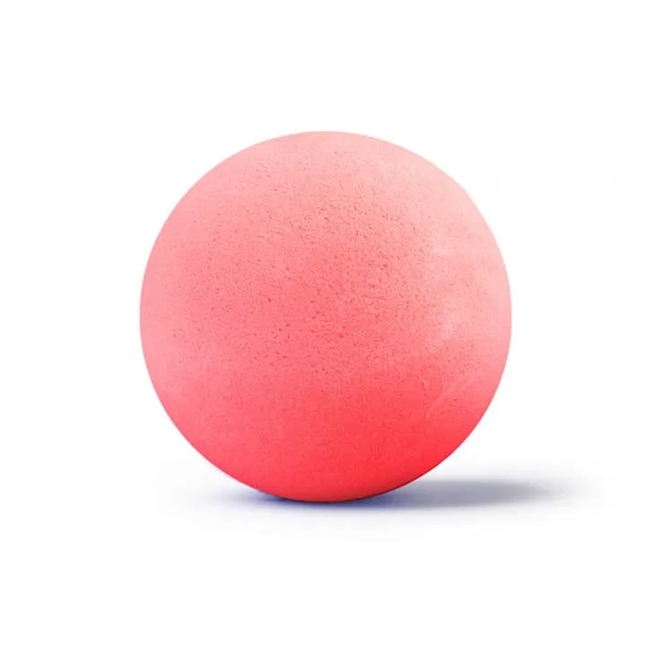 Neon Pink Grapefruit Bath Bomb with Hidden Secret Neon Surprise