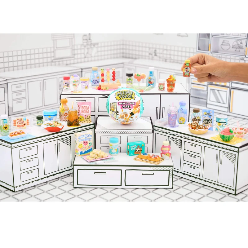 MGA's Miniverse Make It Mini Cafe Series 4 Collectible Toy DIY Resin