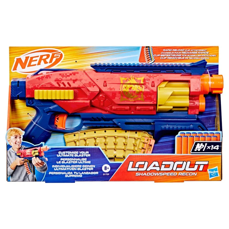 Nerf Loadout Shadowstealth Recon Blaster with 14 N1 Darts