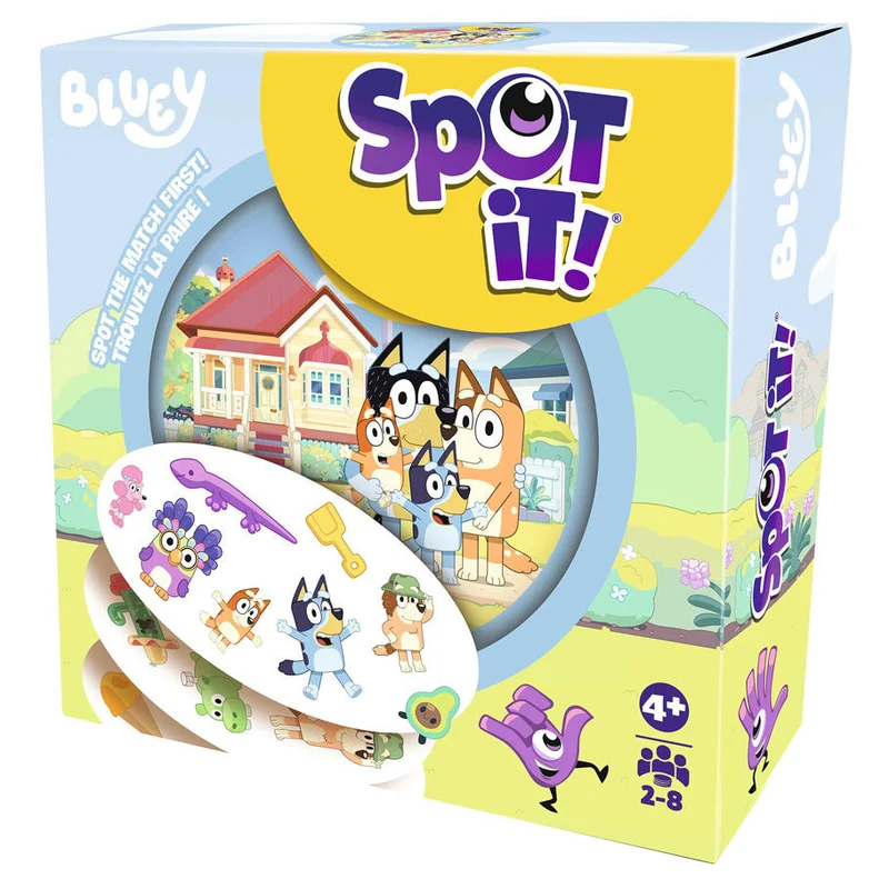 Spot It: Bluey Family Card Game with Collectible Tin