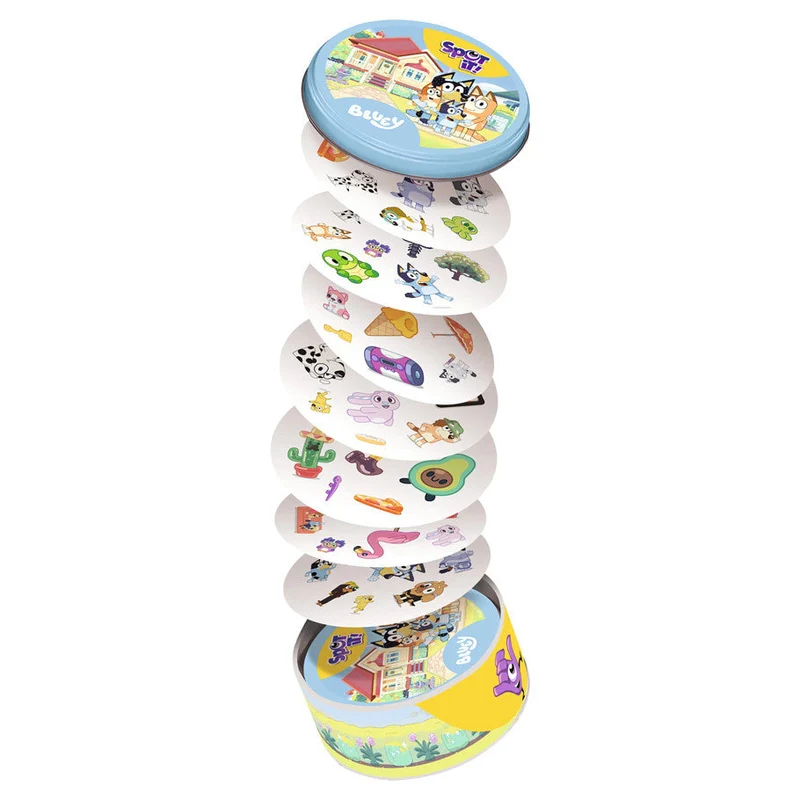 Spot It: Bluey Family Card Game with Collectible Tin