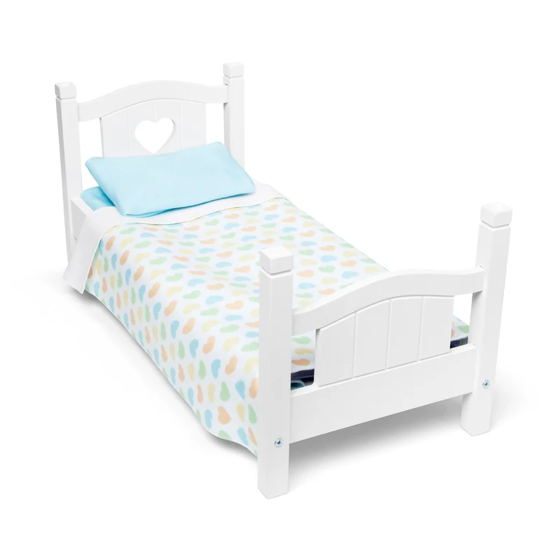 Melissa & Doug Mine to Love Wooden Doll Play Bed