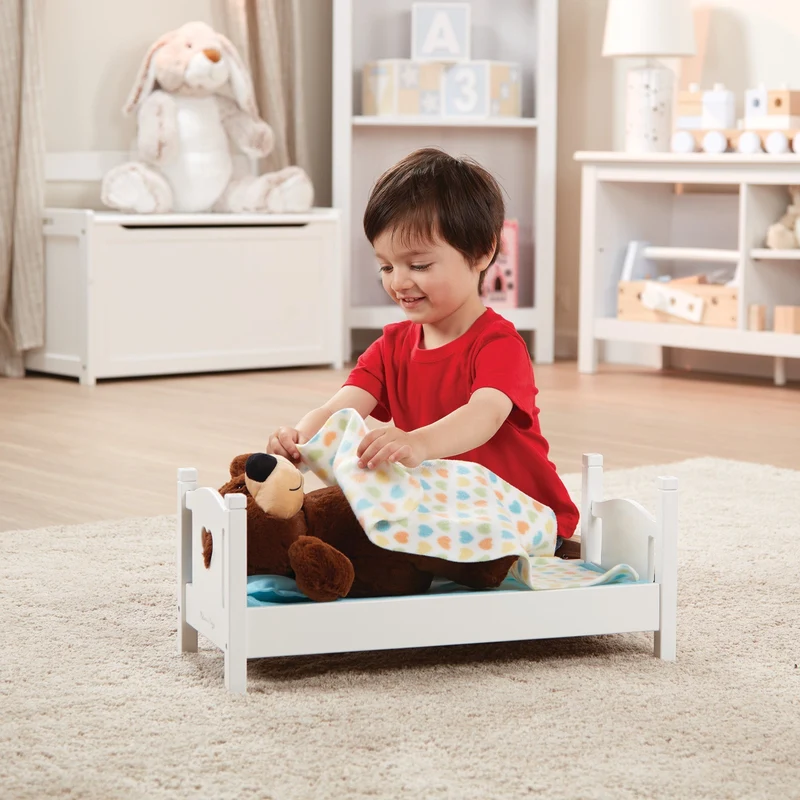 Melissa & Doug Mine to Love Wooden Doll Play Bed