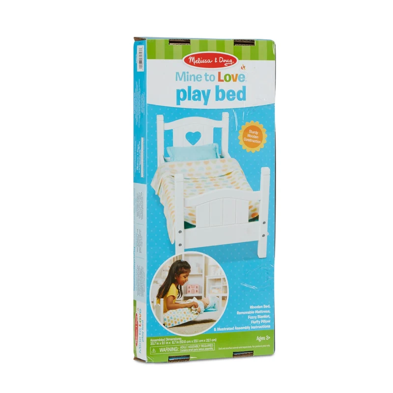 Melissa & Doug Mine to Love Wooden Doll Play Bed