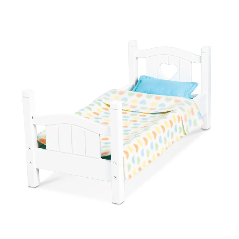 Melissa & Doug Mine to Love Wooden Doll Play Bed
