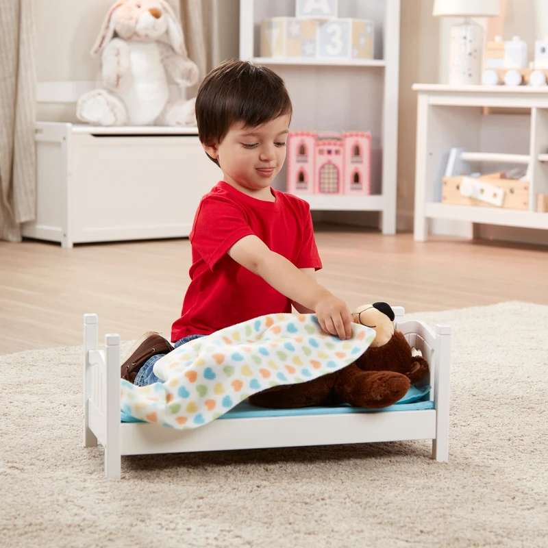 Melissa & Doug Mine to Love Wooden Doll Play Bed