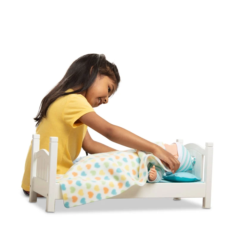 Melissa & Doug Mine to Love Wooden Doll Play Bed