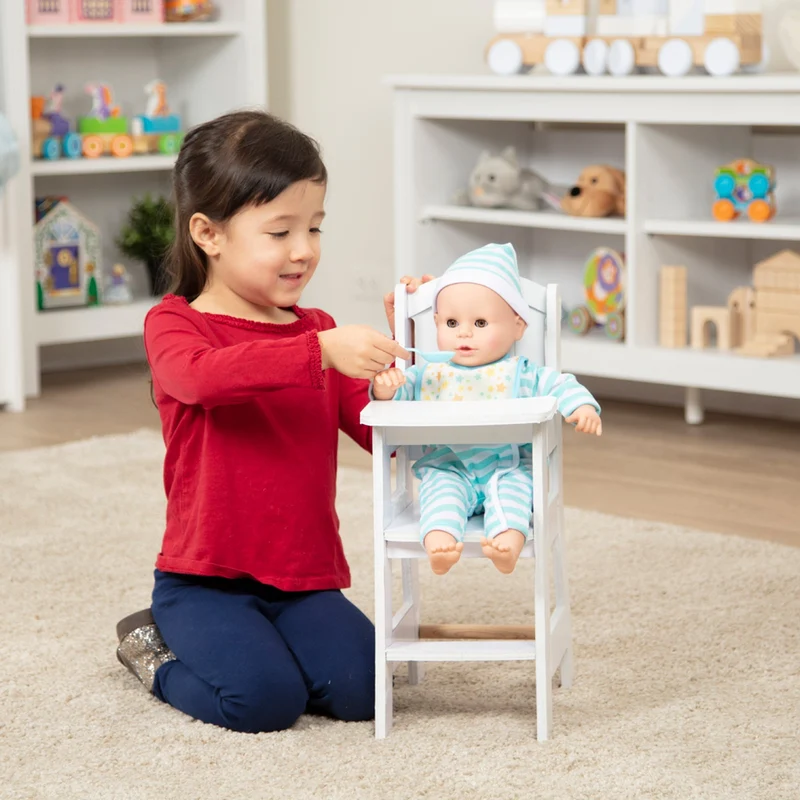 Melissa & Doug Mine to Love Wooden Doll High Chair