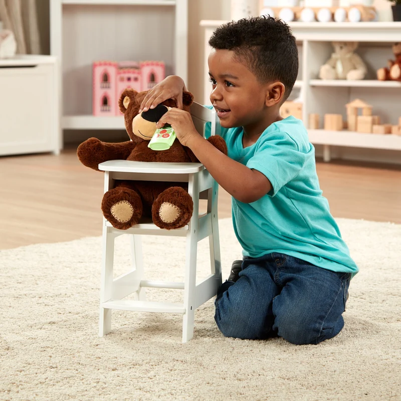 Melissa & Doug Mine to Love Wooden Doll High Chair