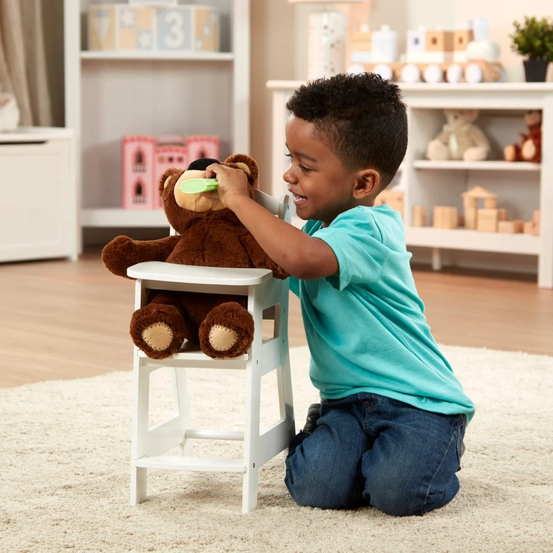Melissa & Doug Mine to Love Wooden Doll High Chair