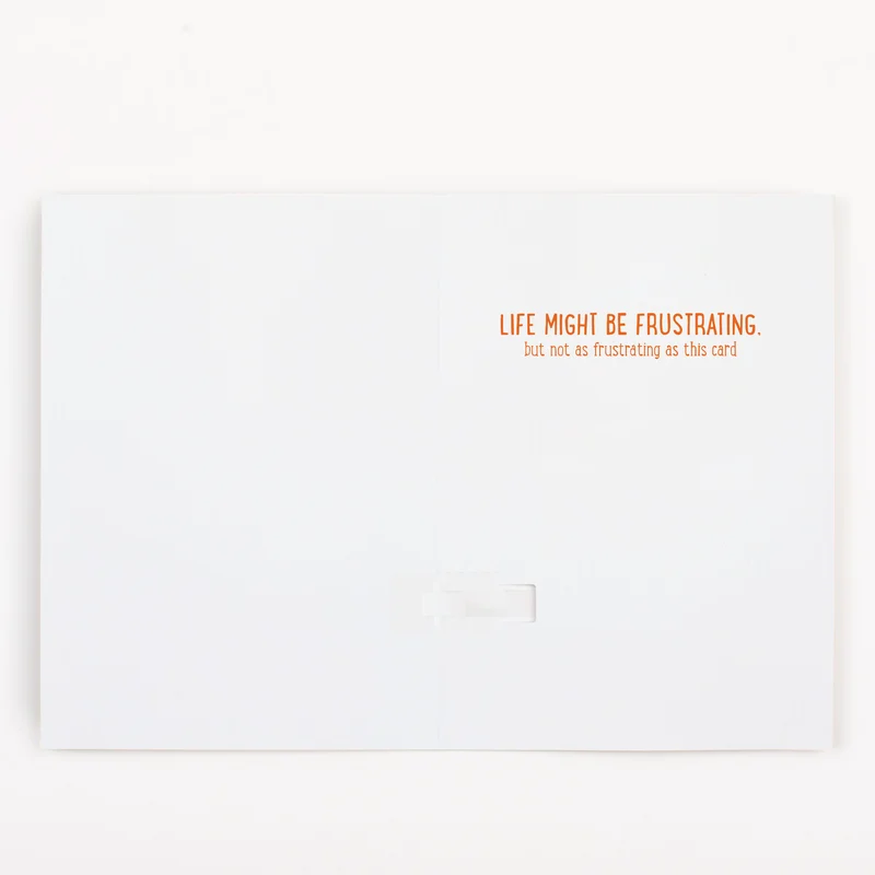 Endless Musical Encouragement Clown Greeting Card with Hidden Glitter Trap