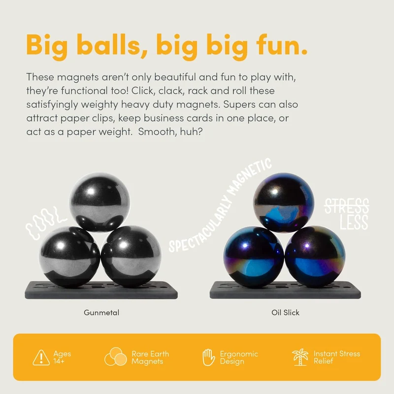 Speks Supers Magnetic Balls Fidget Toy for Adults and Teens 14+
