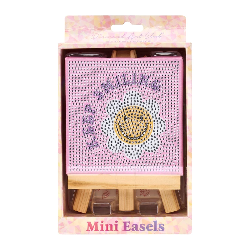 Mini Easels - Keep Smiling Diamond Art