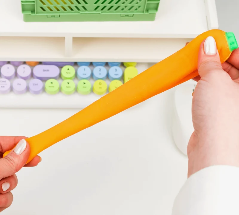 Crazy Carrot Sensory Sand Fidget Toy Moldable Stress Relief Tool