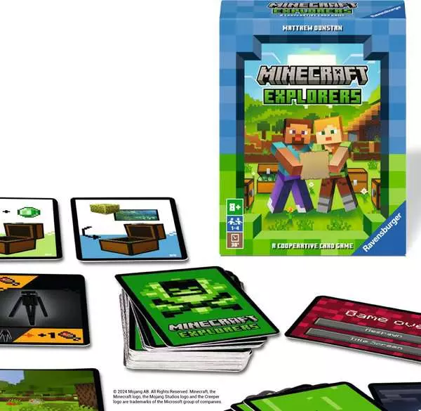 Ravensburger Minecraft Explorers Cooperative Strategy Card Game for Kids