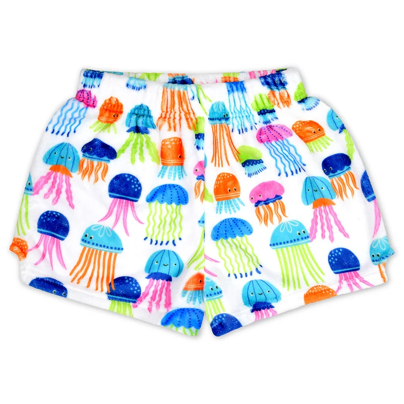 Iscream Joyous Jellies Soft Polyester Plush Kids Lounge Shorts