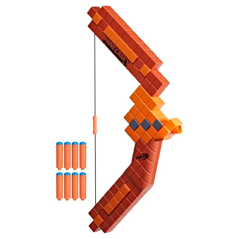 Official Nerf Minecraft Bow Blaster with 8 High Accuracy Darts