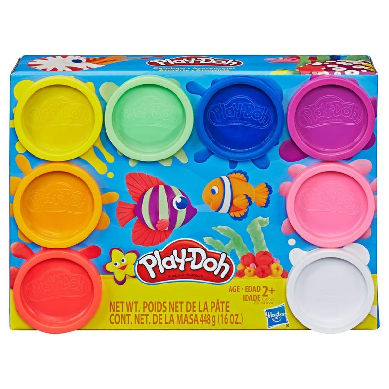 Play-Doh Rainbow 8-Pack Non-Toxic Modeling Compound Bulk Case of 4