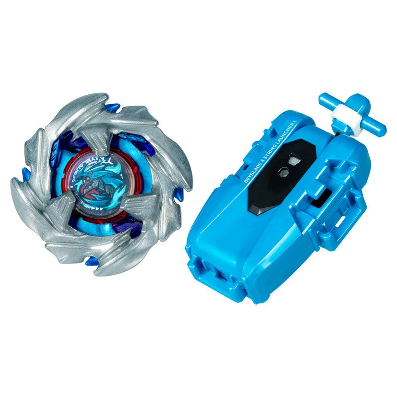 Beyblade X Cobalt Dragoon 2-60C Deluxe Left-Spin String Launcher Top
