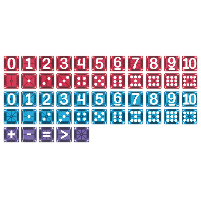 Magna-Tiles microMAGS Learn Numbers™ 56 Piece Set