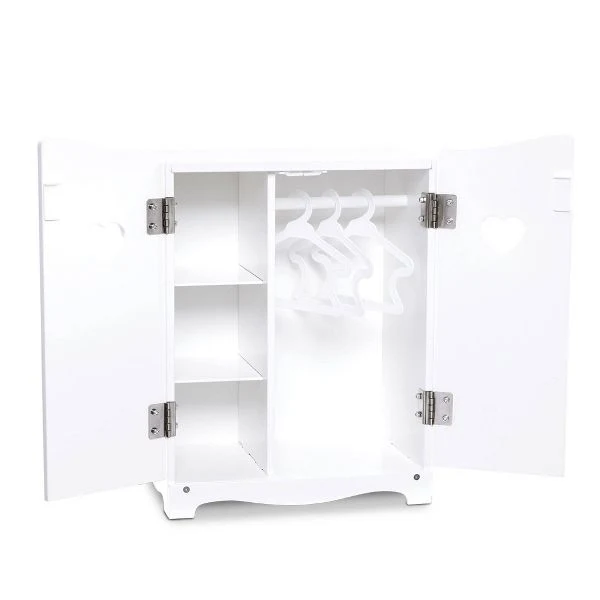 Melissa & Doug Mine to Love Wooden Play Armoire Closet for Dolls