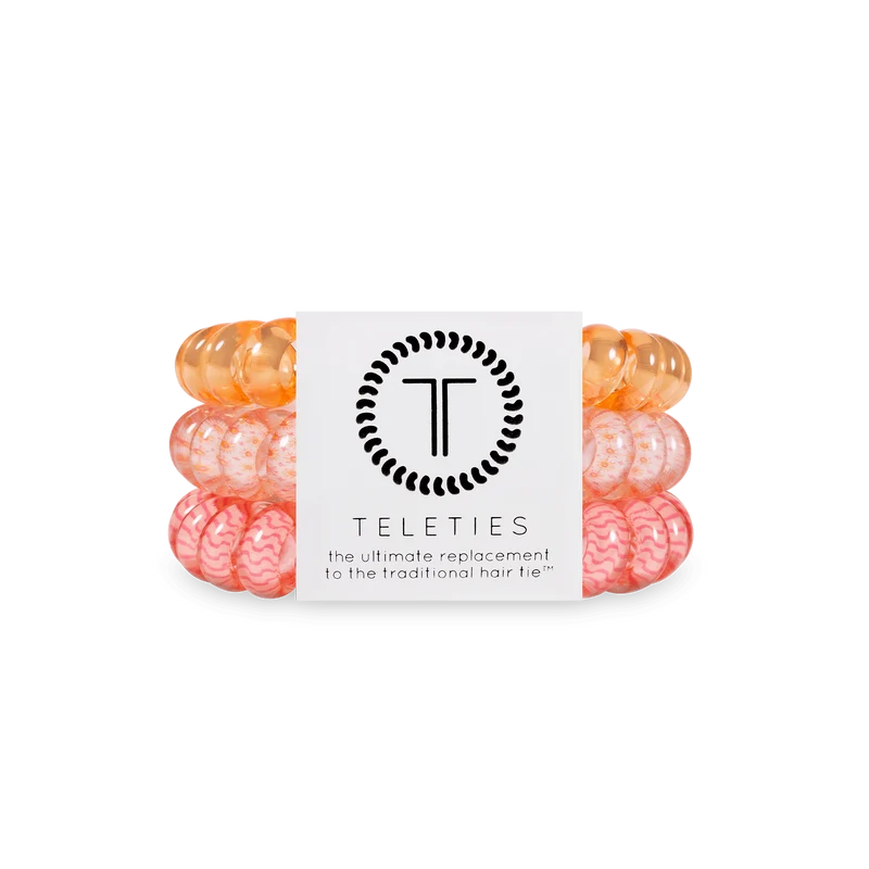TELETIES Sunny Days Ahead Large Strong Grip Spiral Hair Ties