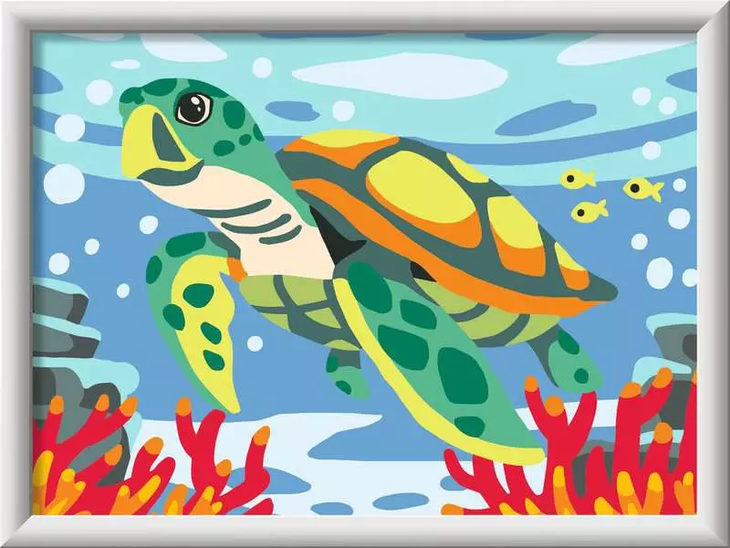 Ravensburger CreArt Sea Turtle Paint by Numbers Kit for Kids