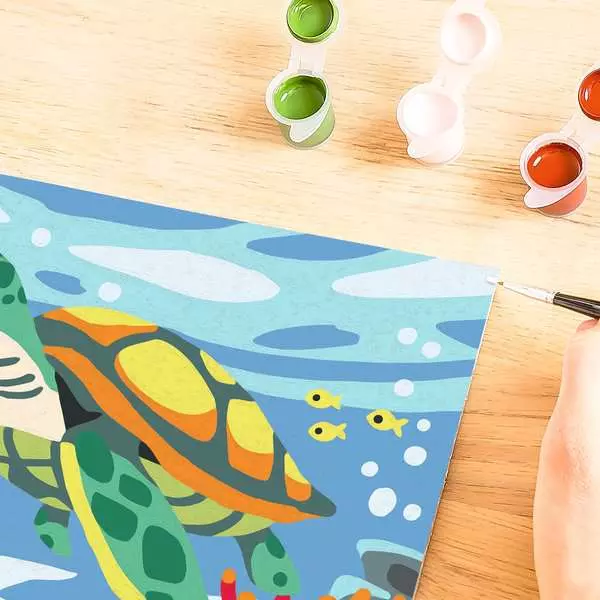 Ravensburger CreArt Sea Turtle Paint by Numbers Kit for Kids