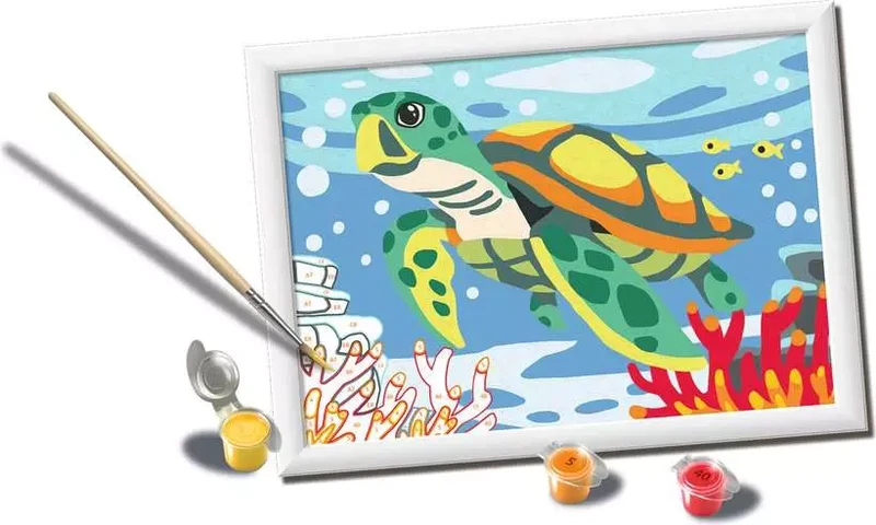 Ravensburger CreArt Sea Turtle Paint by Numbers Kit for Kids