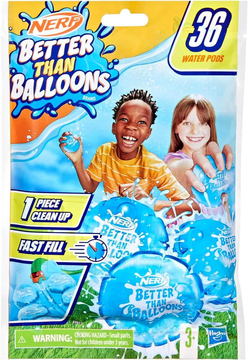 Nerf Better Than Balloons Mess-Free Easy Cleanup Water Pods