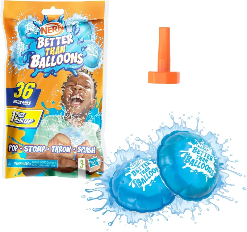 Nerf Better Than Balloons Mess-Free Easy Cleanup Water Pods