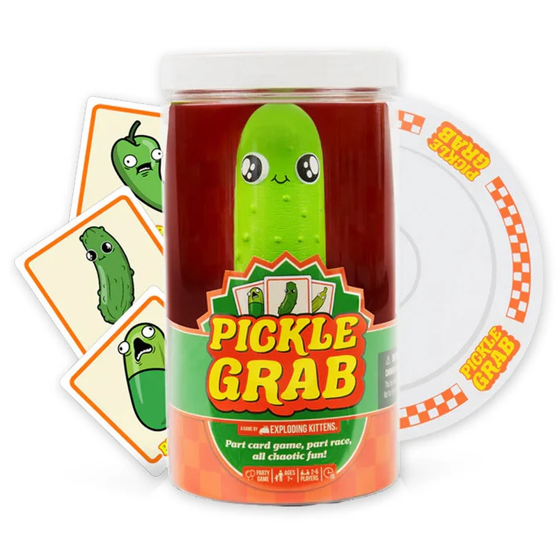 Pickle Grab Fast-Paced Reflex Party Game by Exploding Kittens