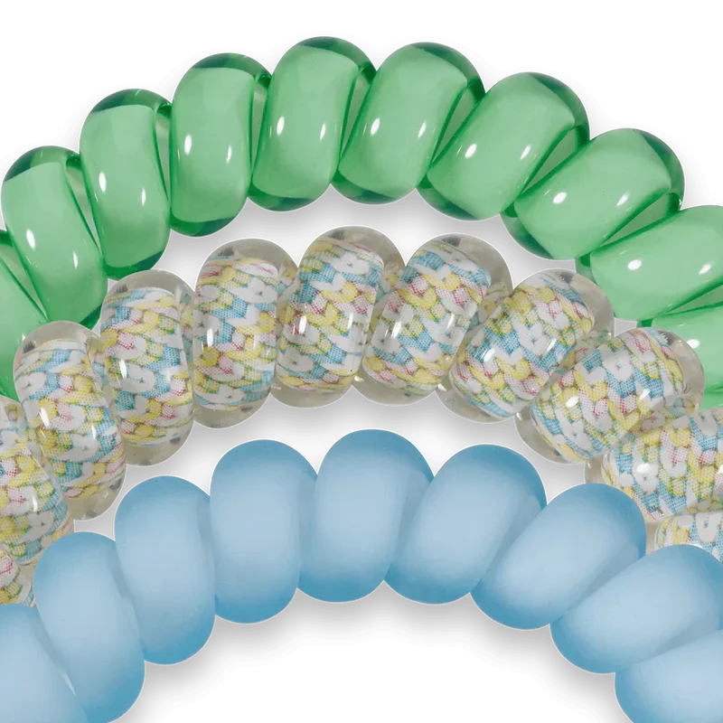 Teleties On the Hunt Strong Grip Waterproof Spiral Hair Ties