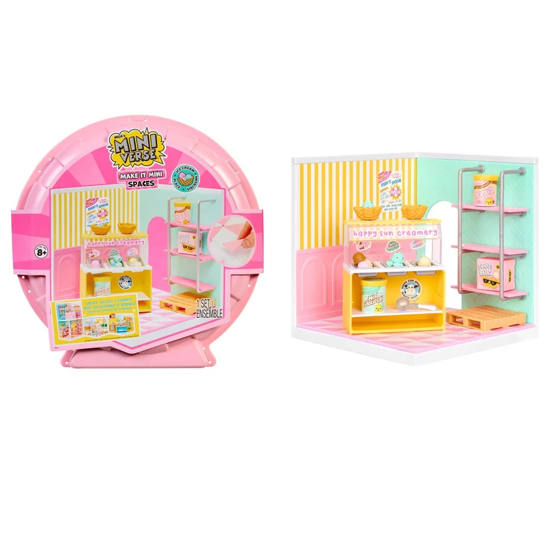 MGA's Miniverse Make It Mini Spaces Ice Cream Shop Miniature Playset