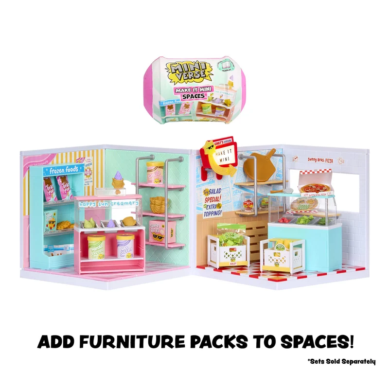MGA's Miniverse Make It Mini Spaces Ice Cream Shop Miniature Playset