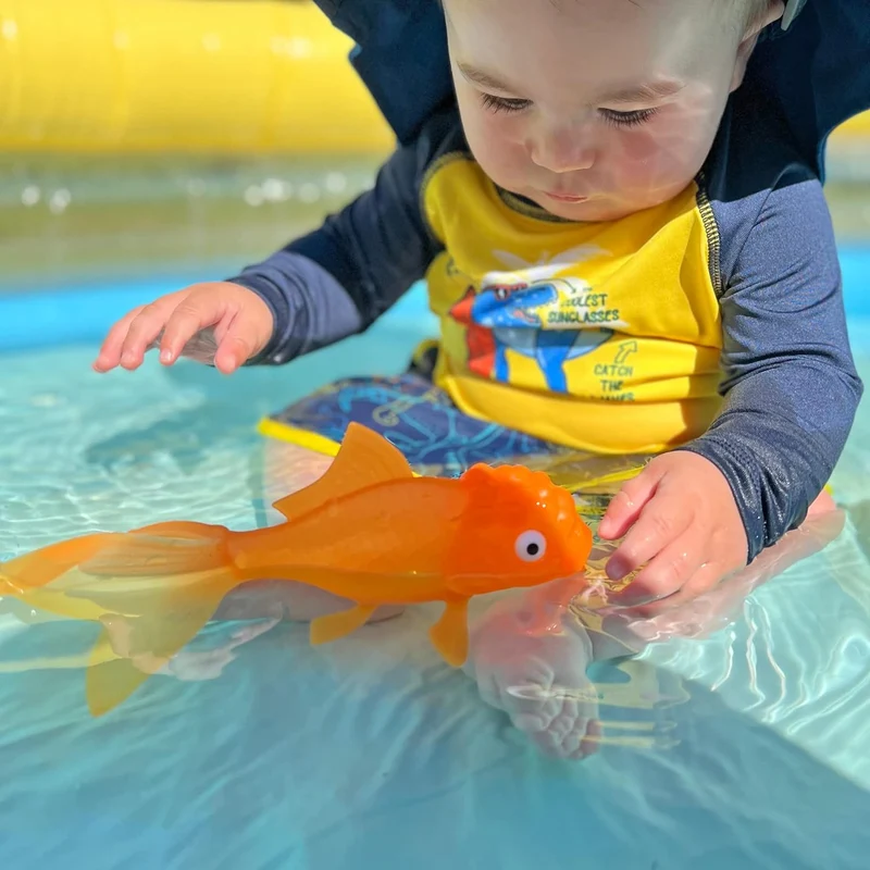 Genuine Fred Koi Toy Light Up Floating Bath Goldfish