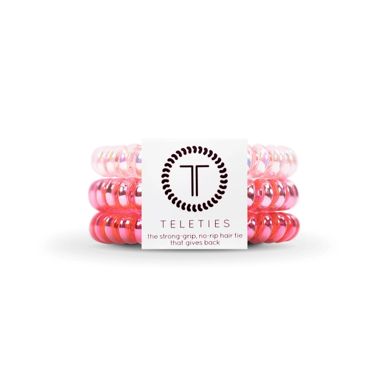 TELETIES Think Pink Small Hair Ties