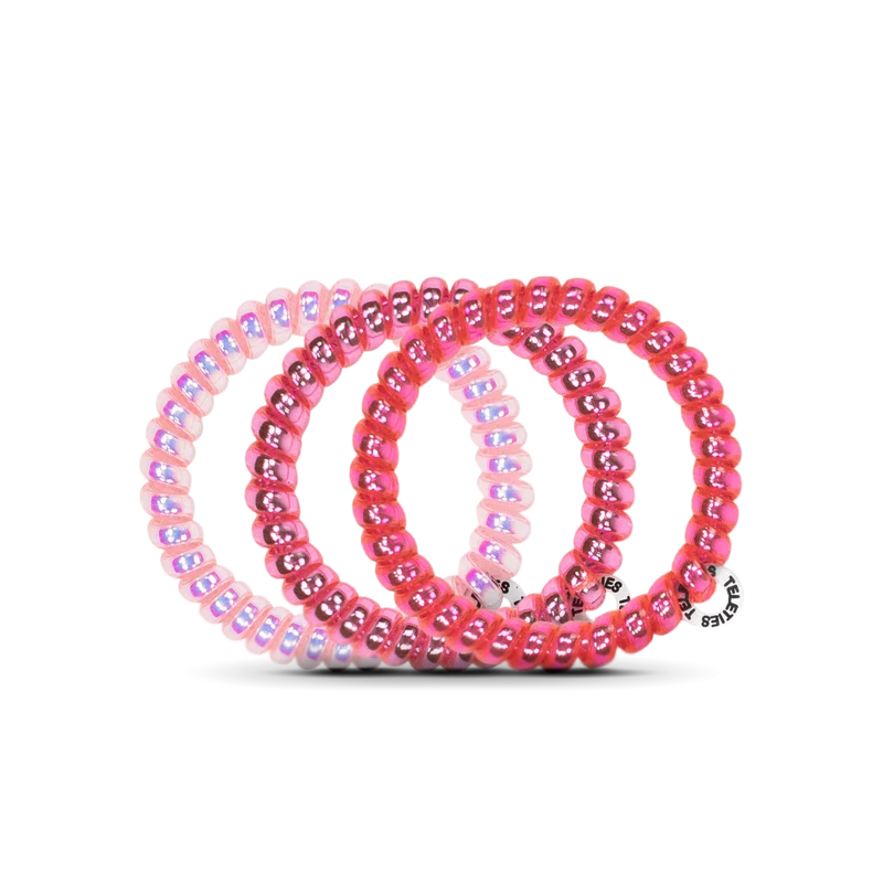 TELETIES Think Pink Small Hair Ties