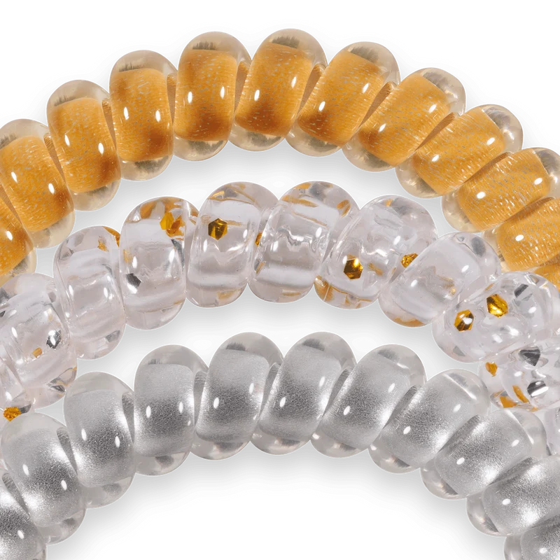 Starstruck Small Metallic No-Rip Hair Ties and Bracelet Set