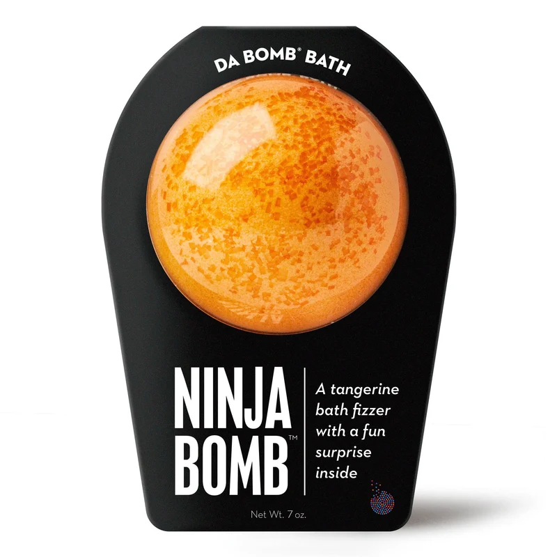 Ultimate Tangerine Ninja Bath Bomb with Hidden Toy Surprise