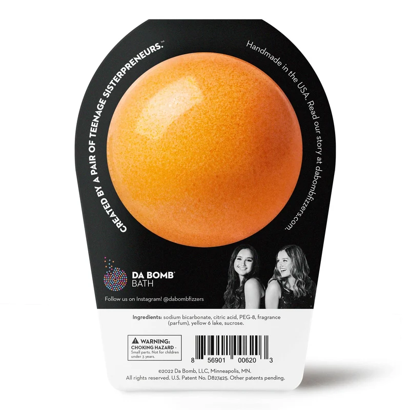 Ultimate Tangerine Ninja Bath Bomb with Hidden Toy Surprise