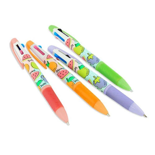 Tri-Color Smens Scented Grip Clickable Pens Bulk 32 Count Bucket