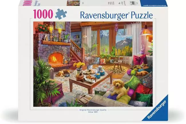 Jigsaw Puzzle Cozy Cabin - 1000 Pieces Puzzle