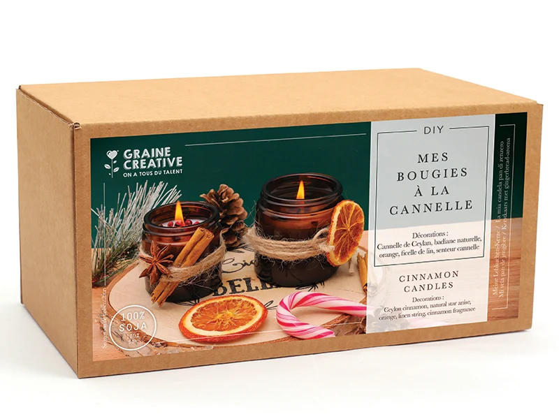 Coffret diy mes bougies a la cannelle
