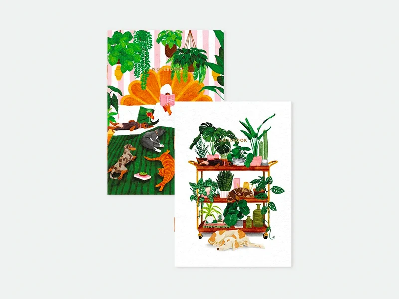 Duo de carnets Life with Pets & Plants A6 - ATWS
