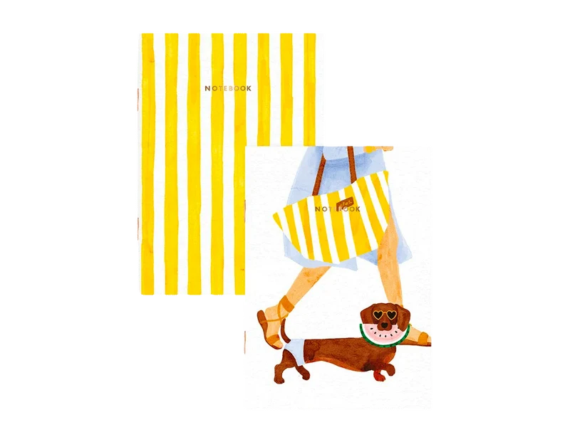 Duo de Carnets A6 Summer Teckel - ATWS