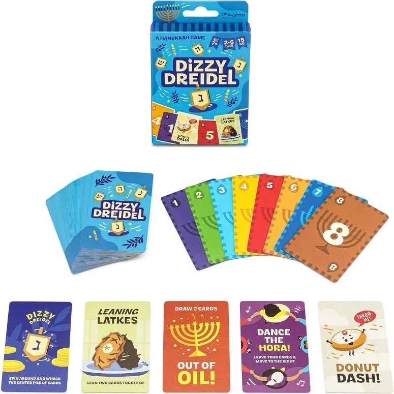 Dizzy Dreidel Hanukkah Card Game