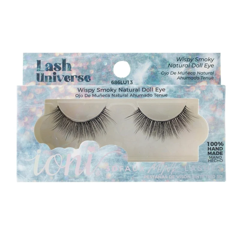 Wispy Smoky Natural Doll Eye Eyelashes, Lash Universe Eyelashes, 1 Count