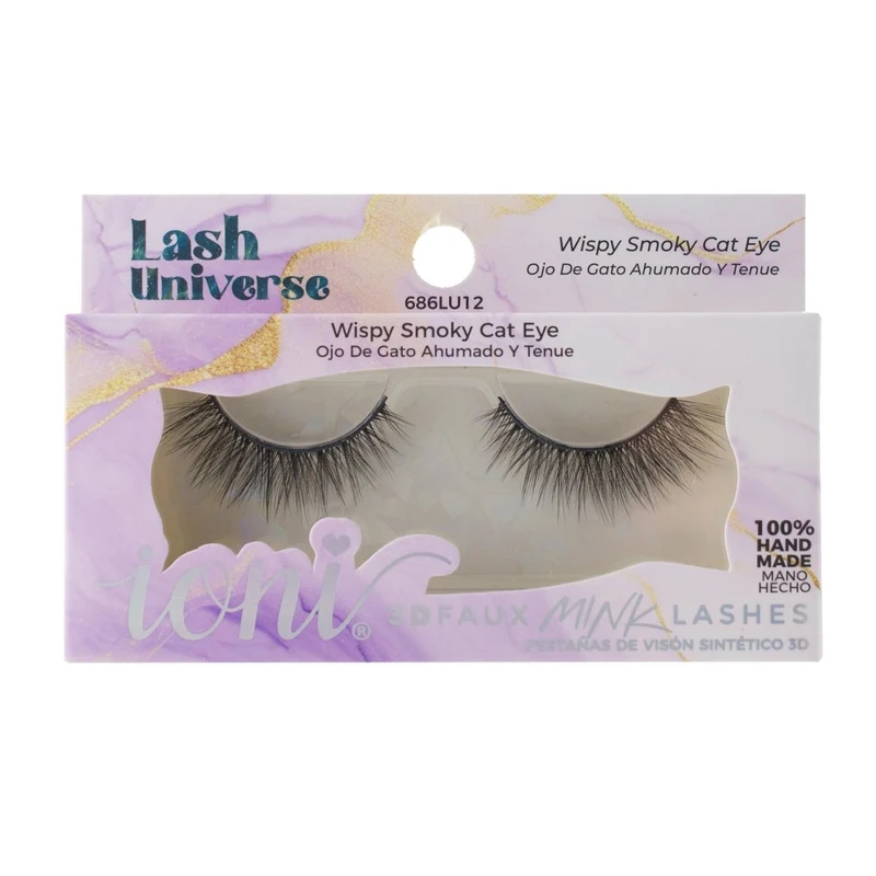 Wispy Smoky Cat Eye Eyelashes, Lash Universe Eyelashes, 1 Count